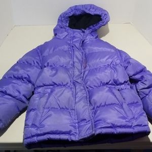 Girls purple down coat